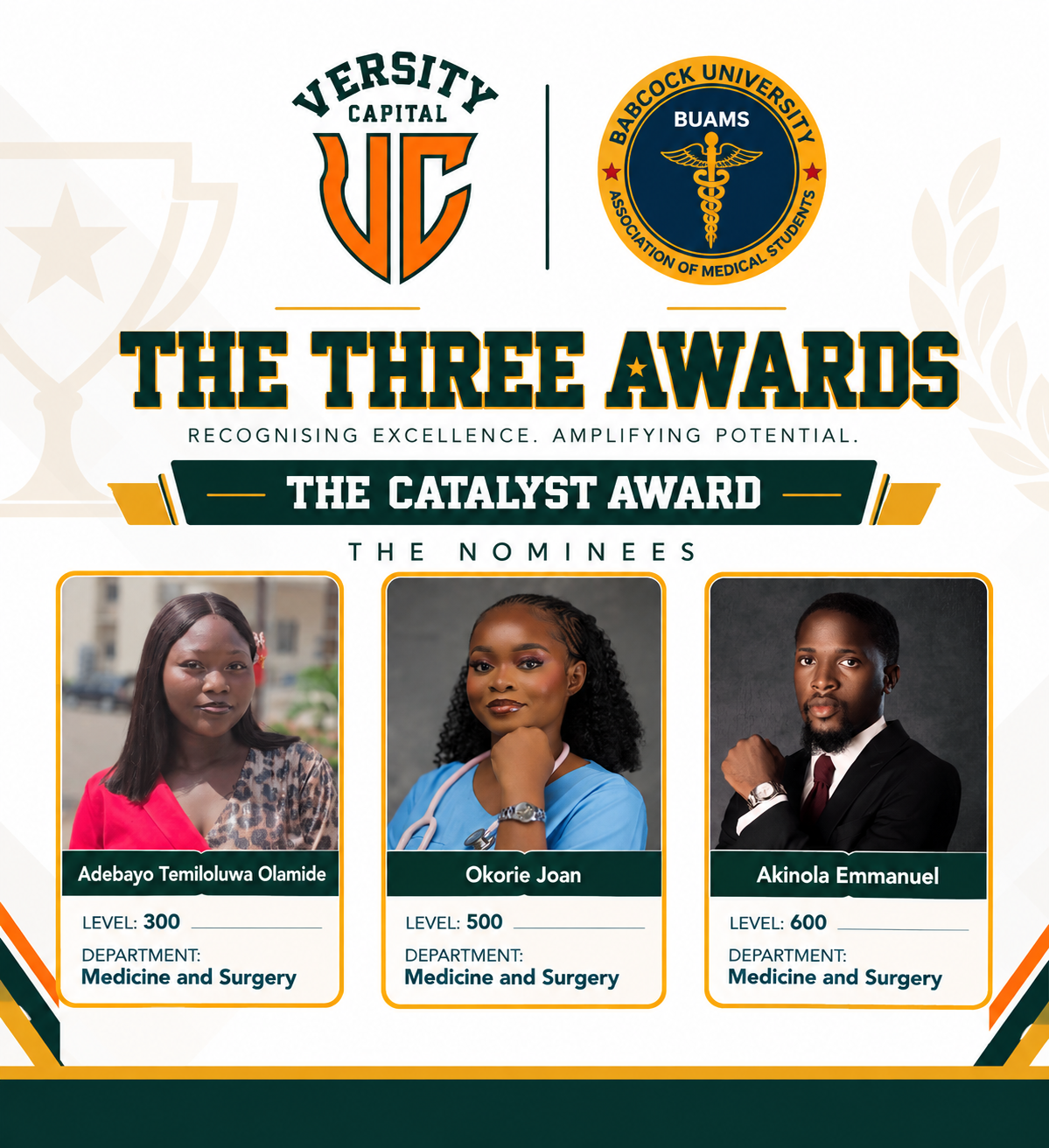 The Catalyst Award nominees