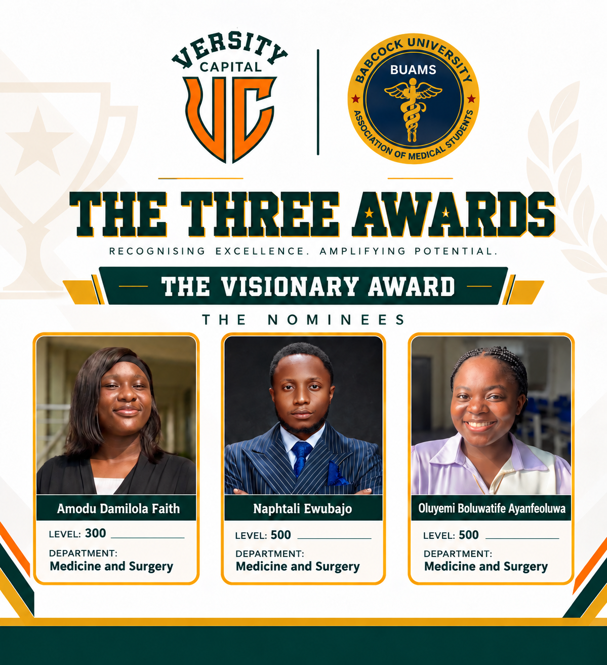 The Visionary Award nominees